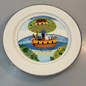 Villeroy & Boch Naif Noah's Ark 12 inch Porcelain Charger Buffet Plate Laplau #2